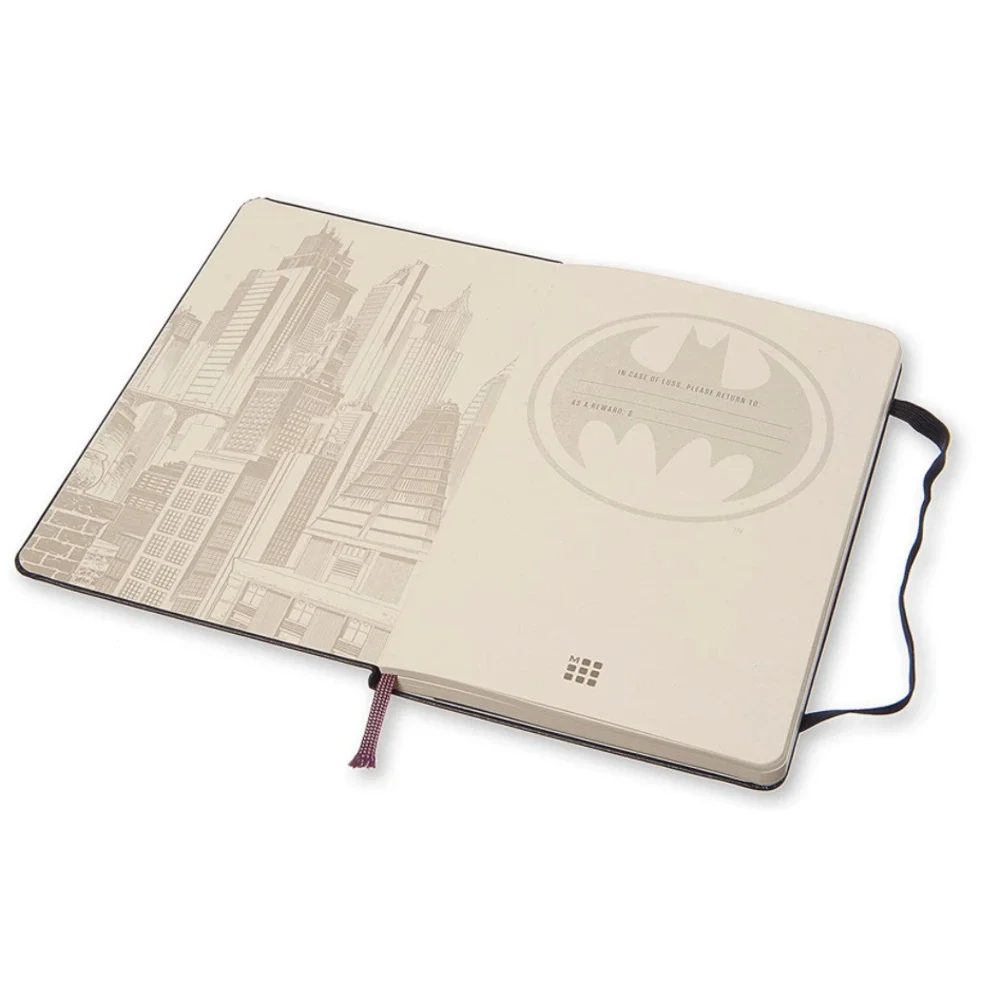 Moleskine Limited Edition Batman Hard Cover Plain Notebook